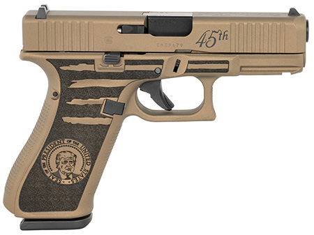 Glock PA455S204PRESBB G45 Gen5 Compact Frame 9mm Luger 17+1 4.02" Black GMB Barrel Serrated Steel Slide Polymer Frame w/Picatinny Rail, Ambidextrous