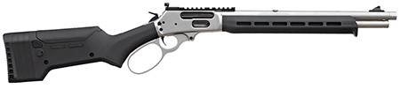 Marlin 70912 1895 Trapper 45-70 Gov 5+1 16.17" Satin Threaded Barrel, Picatinny Rail Stainless Steel Receiver, Black Adjustable Magpul ELG Synthetic Stock