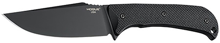 Hogue 35854 Extrak  XL 3.90" Fixed Clip Point Plain Black Cerakote CPM M4 Tool Steel Blade, Black Textured G10 Scales Handle