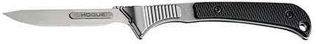 Hogue 35876 Expel  2.050" Fixed High Carbon Steel Blade, Black G10 Scales/SS Handle, Includes 3 #60  &  2 #70 blades.