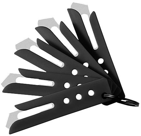 Hogue 35880 Expel Blade Guard Black Nylon Includes 5 #60 High Carbon Steel Blade, 5 Guards  &  1 Key Ring