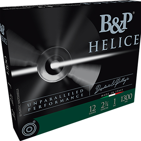 B & P Ammunition 12B1FE75 Helice Electro 12Gauge 2.75" 1oz 7.5Shot 10 Per Box/10 Case