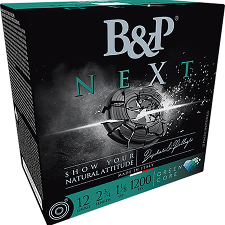 B & p Ammunition 12B18NX8 Next  12Gauge 2.75" 1 1/8oz 8Shot 25 Per Box/10 Case