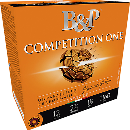 B & p Ammunition 12B18CP7 Competition One  12Gauge 2.75" 1 1/8oz 7.5Shot 25 Per Box/10 Case