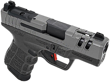 SAR USA SAR9SCG2PT SAR9 SC Gen2 Sub-Compact Frame 9mm Luger 15+1 3.30" Black Steel Barrel, Platinum Cerakote Ported/Serrated Steel Slide, Black Polymer Frame  &  Grip