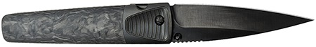 Cold Steel CSFL42CLD Caledonian 60 4.25" Folding Spear Point Plain Black Matte PVD CPM 20V SS Blade, Forged Carbon Fiber Handle