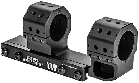 Griffin Armament GSMC1425H34MM Cantilever Mount  Black Anodized 34mm Tube Cantilever Mount 15 MOA