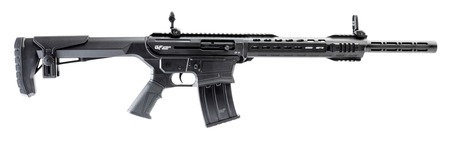 Gforce Arms GF251220 GF25  12 Gauge Semi-Auto 3" 5+1 20" Black Cerakote Spiral Threaded Barrel, Black Cerakote Picatinny Rail Aluminum Receiver, Black Adjustable Synthetic Stock  w/Black Rubber Grip