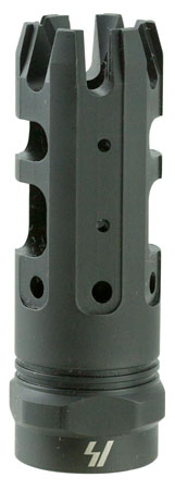 Strike Industries KINGCOMP30 King Comp  Black Steel with 5/8"-24 tpi Threads, 2.62" OAL  &  0.87" Diameter for 308 Win, 7.62x51mm NATO AR-Platform