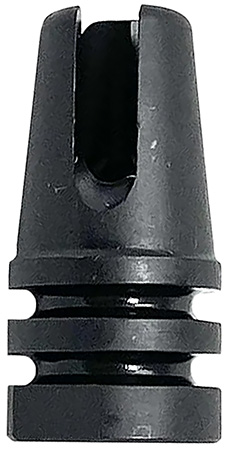Lead  &  Steel Llc LSA1FH12X28 M16A1 Style Flash Suppressor  1/2"-28 tpi Black 4140 Steel Three Prong