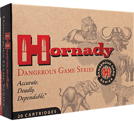 Hornady 8265 Dangerous Game  416Rigby 400gr Dangerous Game Solid 20 Per Box/6 Case