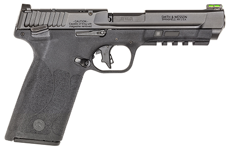 Smith  &  Wesson 14090 M & P 22 Full Size Frame 22 WMR 10+1 4.35" Black Armornite Tempo System Barrel, Black Armornite Optic Ready/Serrated Slide, Black Polymer Frame w/Picatinny Rail, Black Textured Grip