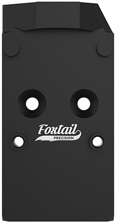 Foxtail Precision 100018 Rear Sight Dovetail Optic Adapter for CZ Shadow  Black Anodized CZ Shadow