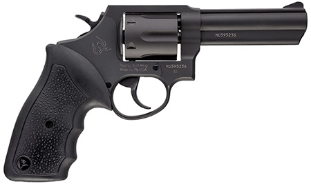 Taurus 2-650041 65  Medium 357 Mag/38 Special +P 6 Shot 4" Matte Black Oxide Barrel, Cylinder  &  Frame, Black Finger Grooved Rubber Grip, Transfer Bar Safety, Exposed Hammer