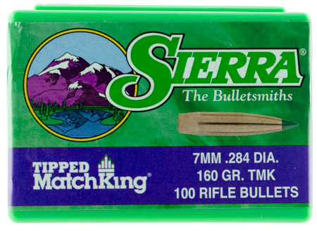 Sierra 7660 Tipped MatchKing  7mm 160gr Tipped MatchKing 100/Box