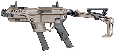 Recover Tactical PIXPBFST02 P-IX+Basic  PG9 Folding Stock Metal Front Guard Tan