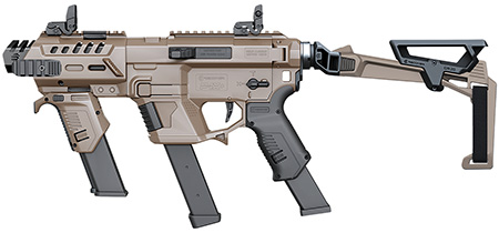 Recover Tactical PIXPMGFBR02 P-IX+MG  PG9 SR20 Metal Front Guard Folding Brace Tan