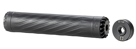 Anechoic X30LB Anechox 30L  30Cal/7.62mm/300Mag Black Stainless Steel/Titanium 1 3/8"x24 w/ 5/8"x24 DTA