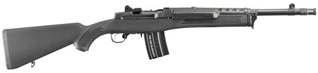 Ruger 5864 Mini-14 Tactical 300 Blackout 20+1 16.12" Blued Threaded Barrel, Blued Drilled  &  Tapped Steel Receiver, Black Synthetic Fixed Stock, Right Hand