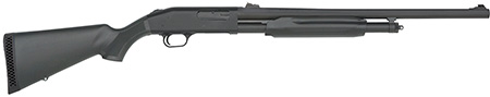 Mossberg 56424 500 Slugster 12 Gauge Pump 3" 5+1 24" Matte Blued Steel Barrel, Matte Blued Receiver, Fixed Synthetic Stock