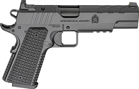 Springfield Armory PX9229LAOS 1911 Emissary 9mm 9+1 5" Stainless Steel Barrel Optic Ready Black Carbon Steel Slide VZ Grips Thin-Line G10 Grip