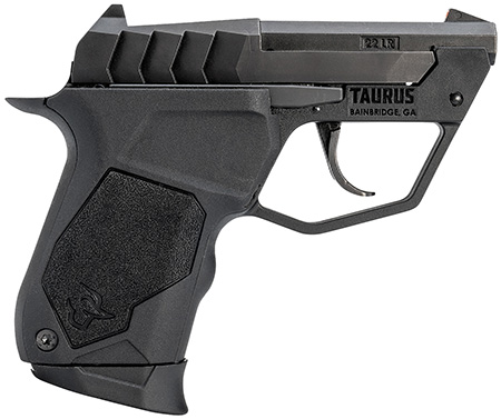 Taurus 1-22TUC131 22TUC  Micro-Compact Frame 22 LR 9+1 2.50" Matte Black Steel Tip-Up Barrel, Matte Black Serrated Stainless Steel Slide, Black Polymer Frame, Black Polymer Grip