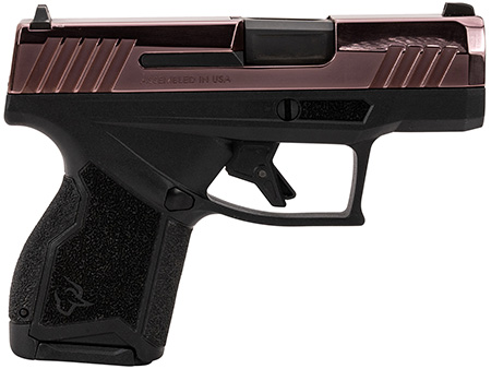 Taurus 1-GX4M931-RG GX4  Micro-Compact Frame 9mm Luger 13+1 3.06" Satin Black DLC Stainless Steel Barrel, Rose Gold PVD Serrated Alloy Steel Slide, Matte Black Stainless Steel Frame, Textured Grip