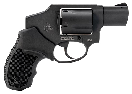 Taurus 2-850121 850  Small 38 Special 5 Shot 2" Matte Black Alloy Steel Barrel, Cylinder  &  Frame, Black Rubber Grip, Transfer Bar Safety, Concealed Hammer
