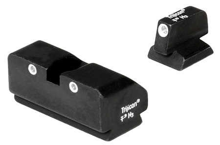 Trijicon 600188 Bright  &  Tough Night Sights  Green/Tritium White Outline Front Sight-Green/Tritium White Outline Rear Sight Desert Eagle