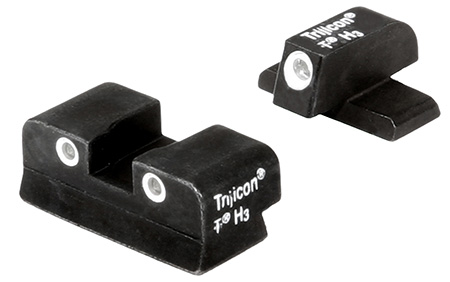 Trijicon 600465 Bright  &  Tough Night Sights  Green/Tritium White Outline Front Sight-Green/Tritium White Outline Rear Sight Sig Sauer .40 S&W/.45 ACP #6 Front/#8 Rear