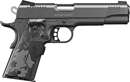 Kimber Mfg.,inc 3000235 Custom  45 ACP 7+1 5" Stainless Front Serrations Charcoal Gray/KimPro II Slide Charcoal Gray/KimPro II Crimson Trace Urban Camouflage Grip
