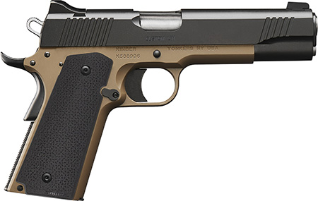 Kimber Mfg, Inc 3000461 Custom LW MP 9mm Luger 9+1 5" Stainless Match Grade Barrel, Black Serrated Steel Slide, Flat Dark Earth Aluminum Frame w/Beavertail, Black Textured Grip