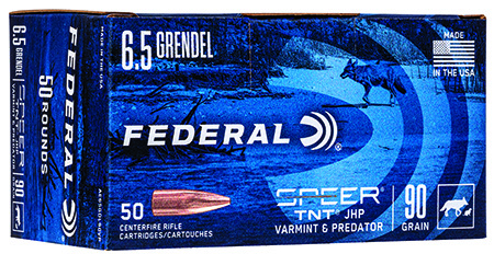 Federal AE65GDL90VP American Eagle Varmint  &  Predator 6.5Grendel 90gr Jacketed Hollow Point 50 Per Box/5 Case