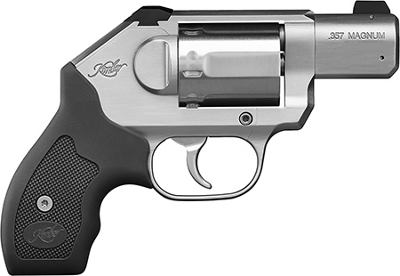 Kimber Mfg, Inc 3400004CA K6S *CA Compliant DAO 357 Mag 6 Shot 2" Brushed Stainless Steel Barrel  &  Cylinder, Brushed Stainless Steel Frame, Black Hogue Rubber Grip, Concealed Hammer
