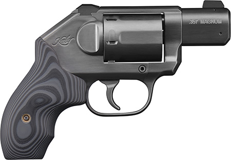 Kimber Mfg, Inc 3400012CA K6S DC *CA Compliant DAO 357 Mag 6 Shot 2" Brushed Black DLC Stainless Steel Barrel  &  Cylinder, Black DLC Brushed Stainless Steel Frame, G10 Grip, Concealed Hammer