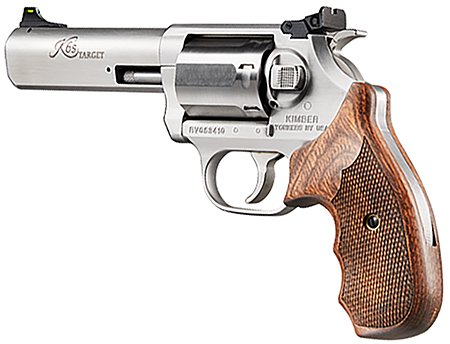 Kimber Mfg, Inc 3400031CA K6S Combat *CA Compliant DA/SA 357 Mag 6 Shot 4" Brushed Stainless Steel Barrel  &  Cylinder, Brushed Stainless Stainless Steel Frame, Diamond Checkering Grip, Exposed Hammer
