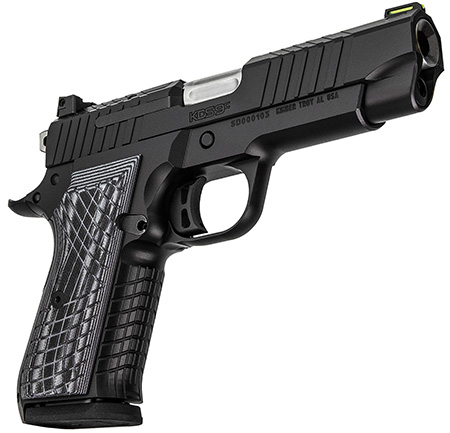 Kimber Mfg.,inc 3100011 KDS9C  9mm 10+1 4.09" KimPro Black Front and Rear Serrations Stainless Steel Slide Gray and Black G10 Crosshatch Grip