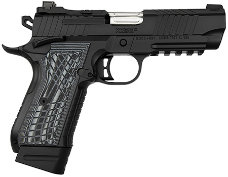 Kimber Mfg.,inc 3100014 KDS9C Rail 9mm 15+1 18+1 4.09" KimPro Black Front and Rear Serrations Stainless Steel G-10 Grip