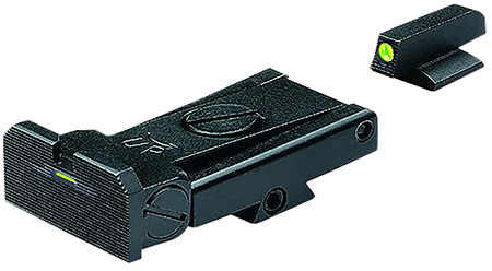 Kimber Mfg.,inc ML21210 1911 Adjustable Night Sight Set  Green/Tritium Black Outline Front Sight-Green/Tritium Bar Black Outline Rear Sight