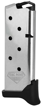 Kimber Mfg, Inc 1200930A Micro 9 Tac-Mag 7rd Extended 9mm Luger Silver Steel
