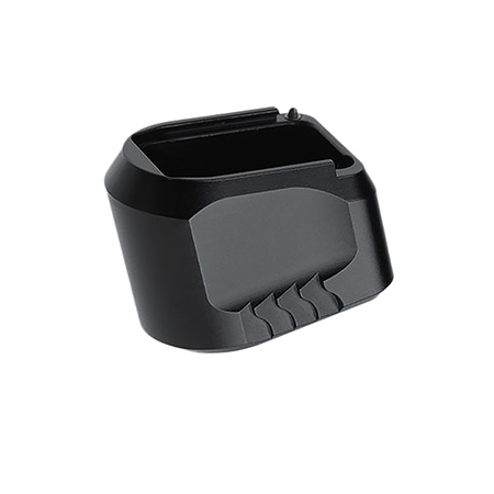 Tyrant CNC TDMPMAGEXFSBLK  Magazine Extension 9mm/40 S&W Fits S&W M & P Full-Size Black Aerospace Grade Aluminum