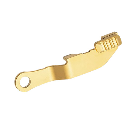 Tyrant CNC TDHCATSCLGOLD Hellcat Extended Slide Release Gold Stainless Steel Pistol