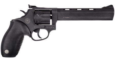 Taurus 2170061 Tracker 17 Medium Frame 17 HMR 7rd 6.50" Matte Black Oxide Vent Rib Barrel, Matte Black Oxide Steel Frame  &  Cylinder, Black Ribber Grip