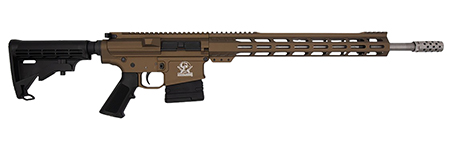 Great Lakes Firearms GL10308SSBRZ GLFA  308 Win 10+1 18" Stainless Threaded Barrel, Bronze Cerakote Picatinny Rail Aluminum Receiver, 6 Position Mil-Spec Black Synthetic Stock, Mil-spec Polymer Grip