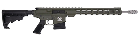 Great Lakes Firearms GL10308SSODG GLFA  308 Win 10+1 18" Stainless Threaded Barrel, OD Green Cerakote Picatinny Rail Aluminum Receiver, 6 Position Mil-Spec Black Synthetic Stock, Mil-spec Polymer Grip