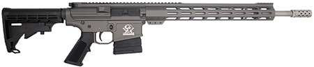 Great Lakes Firearms GL10308SSTNG GLFA  308 Win 10+1 18" Cerakote Threaded Barrel, Tungsten Cerakote Picatinny Rail Aluminum Receiver, 6 Position Mil-Spec Synthetic Stock, Mil-spec Polymer Grip