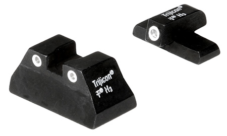 Trijicon 600268 Bright  &  Tough Night Sights  Green/Tritium White Outline Front Sight-Green/Tritium White Outline Rear Sight H & K USP Compact