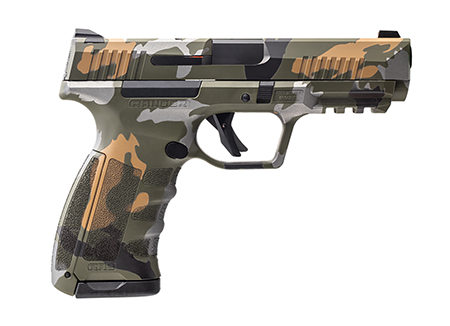 Dickinson LLC RA9C RA9 Ranger Compact Frame 9mm Luger 17+1 4.25" Black Steel Barrel, Ranger Camo Serrated Aluminum Slide, Ranger Camo Polymer Frame w/Accessory Rail