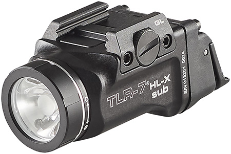 Streamlight 69503 TLR-7 HL-X SUB USB  Black 6000 Series Aluminum Glock 43x/48 1000 Lumens