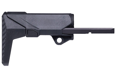 Q LLC ACCSHORTYSTOCKBLK Shorty  Black Polymer Fits AR/M4